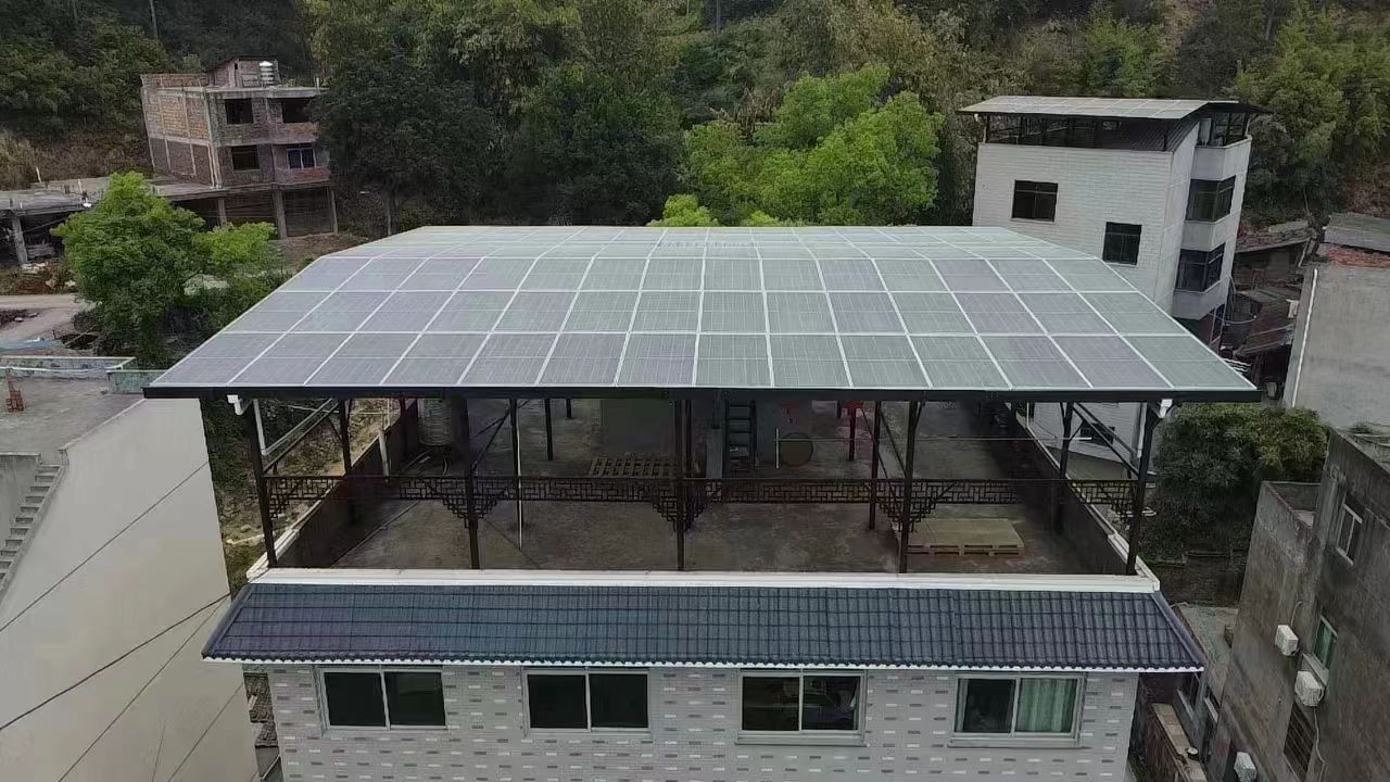 惠州15kw+10kwh自建别墅家庭光伏储能系统